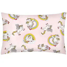 Набір наволочок Cosas Rainbow unicorn 40х60 см рожевий (SetPillow_UnicornRainbowRose_40x60)