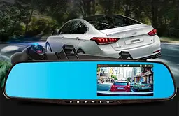 Відеореєстратор – дзеркало Blaсkbox DVR AK47 з камерою заднього виду • Автомобільний реєстратор на 2 камери Full HD - мініатюра 3