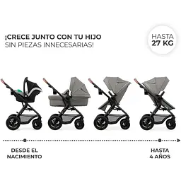 Коляска універсальна 3 в 1 Kinderkraft Moov 2 Air Light Gray (KSMOOV02LGR3000) - мініатюра 12