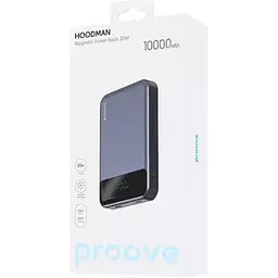 Зовнішній акумулятор Proove Hoodman Magnetic 10000mAh 20W Grey (PBH120010003) [108232] - мініатюра 5