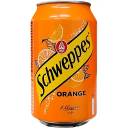 Напій безалкогольний Schweppes Orange сильногазований 0.33 л з/б (755163)