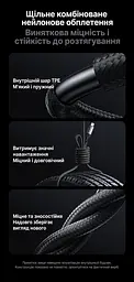 Кабель UGREEN L701 USB-C - USB-C USB 3.2 Gen 2 PD 240 Вт 2 м космічний сірий (95619) - мініатюра 9