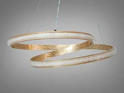 Підвісна люстра LED Diasha XH1017/600G золото 65Вт 3575Лм - мініатюра 4