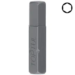 Насадка викруткова TOPTUL 1/4" 25 мм HEX 8 мм FSDA0808