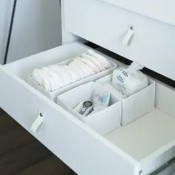 Набір коробочок ORGANIZE  в дитячий комод MINI (білий) - мініатюра 3