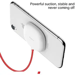 Бездротова зарядка Baseus QI Suction Cup WXXP-01 2 А 10Вт Білий (1797978951) - мініатюра 3