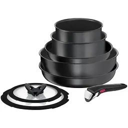 Tefal Набір посуду Ingenio Daily Chef 8 предметів, алюміній, кришка, змінна ручка
