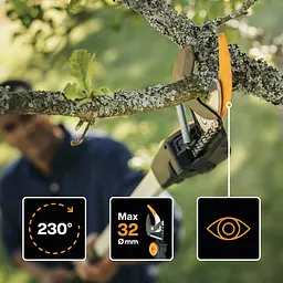 Гілкоріз телескопічний Fiskars PowerGear UPX86 (1023624) - мініатюра 5