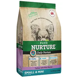 Сухий корм Pure Nurture для дорослих собак малих та дрібних порід з індичкою та рисом 2 кг