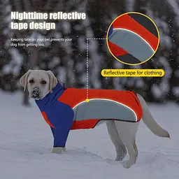 Зимова куртка для собак Wan Talk Fleece Turtleneck Dog Vest, 3XL - мініатюра 5