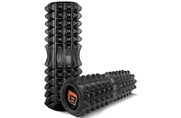 Масажний ролик EasyFit Solid Roller v.1.2s 33х13 см чорний - мініатюра 2