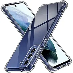 TPU чохол GETMAN Ease logo посилені кути Full Camera для Samsung Galaxy S21 FE Безбарвний (прозорий) - мініатюра 2
