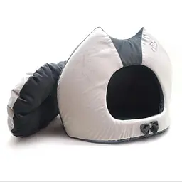 Будка для котів та собак Zoo-hunt Містик-котик №2 36х46х46 см сіра (ZH2406-1) - мініатюра 2