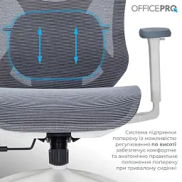 Офісне крісло OfficePro Atlas OC630-W-DG-DG (OC630-W-DG-DG) - мініатюра 10