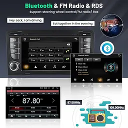 Магнітола Android 13 для Audi A3 8P з CarPlay, GPS і камерою - мініатюра 3