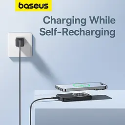 Універсальна мобільна батарея Baseus Magnetic Mini Wireless Fast Charge 5 000 mAh 20W чорний P10022107113-00 - мініатюра 5