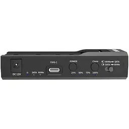 Зовнішня кишеня Maiwo для підкл/клонування 3,5"/2,5" SATA HDD/SSD і NVMe M.2 SSD до USB 3.0 TypeС, БП 12В/3А (K10635N) - мініатюра 2