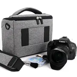 Сумка для фотоапарата Canon EOS протиударний чохол Кенон Сірий (IBF062SB) - мініатюра 4