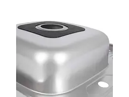 Мийка накладна Brinex 600х600х160мм 1 6060-L, Satin 0,6мм BRIN6060LSAT06 - мініатюра 5