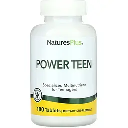 Мультивітаміни Nature's Plus Power Teen 180 tabs (1086-2023-10-4408)