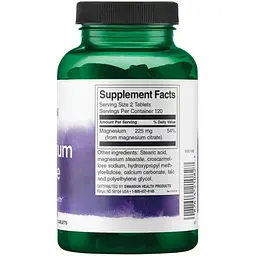 Мінеральна добавка Swanson Magnesium Citrate Super Strength 240 таблеток - мініатюра 2