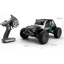Машинка на радіокеруванні JJRC Q117C High-Speed Jeep Car Black/Blue [102369] - мініатюра 3