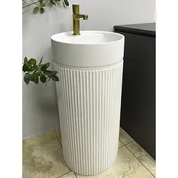 Умивальник підлоговий VBI Mirano white matt VBI-019022, Білий матовий