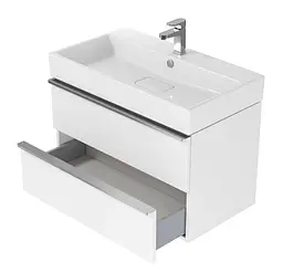 Тумба для ванної кімнати Cersanit Virgo 80 см Білий/Чорний S522-025 30412 - мініатюра 3