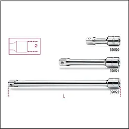 920 /20-подовжувач 1/2", 75 мм