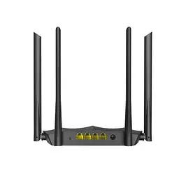Роутер Tenda AC8, Wi-Fi 802.11ac/a/n/g/b, до 1167 Mb/s, 2.4GHz/5GHz, 3x10/100/1000 Mb/s, RJ45 10/100/1000Mb/s (GE), 4 зовнішніх незнімних антен - мініатюра 2