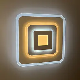 Cвітильник LED з матовим акрилом білого кольору 35х35 см | Line F | Арт. 2234-350 WT - мініатюра 5