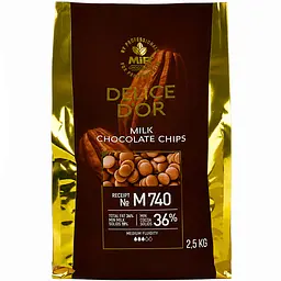 Шоколад молочний Delice D'or М740, 36% калети 2.5 кг