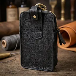 Сумка унісекс на пояс на одне відділення 20418 Vintage чорна - мініатюра 4