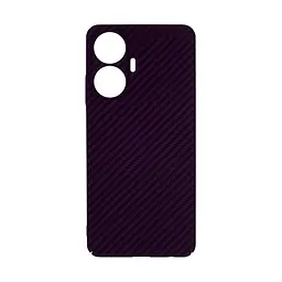 Карбоновый чехол для Realme C55, LikeCarbon, фиолетовый, панель, защитный чехол-накладка, ультратонкий и легкий, противоударный, обеспечивает защиту от ударов, падений и царапин, ArmorStandart (ARM71940)