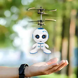 Магічний літаючий робот з сенсорним управлінням UFT FLY 11 White - мініатюра 5