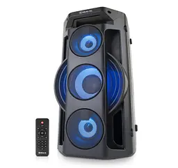 Портативна колонка бумбокс REAL-EL X777-PSS Boombox 65W Bluetooth TWS, RGB, Black - мініатюра 1