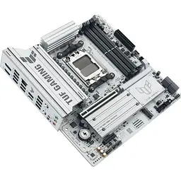 Материнська плата ASUS TUF GAMING B850M-PLUS WIFI7 WHITE (TUF GAMING B850M-PLUS WIFI7 W) (Socket AM5, AMD B850, Micro-ATX) - мініатюра 4