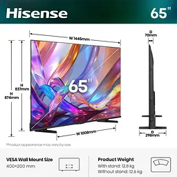 Телевізор Hisense 65E7S 65` QLED Ultra HD 4K (20018153) UA [173911] - мініатюра 5