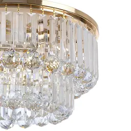 Люстра Brille торт стельова з підсвічуванням LED E14 40W Glass (BCL-611C/3) - мініатюра 3