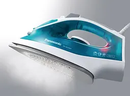 Праска Panasonic 1550Вт, 210мл, постійна пара - 15гр, керамічна підошва, блакитний teh0016223 - мініатюра 2