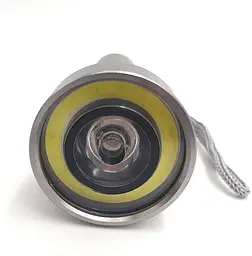 Ліхтар ручний металевий 3W LED+COB світлодіодний кишеньковий ліхтарик на батарейках 3хААА UKC 41978 - мініатюра 3