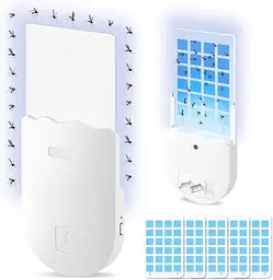 Пастка для комах Necomi, 2-в-1 Plug-in Mosquito Killer, з нічним ультрафіолетовим світлом для вловлювальних мух