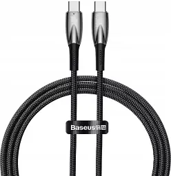 Кабель Baseus Glimmer Series Fast Charging Cable Type-C to Type-C 100W 1m CADH000701 Black