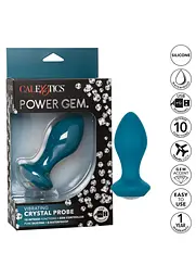 Анальна пробка Power Gem Vibrating Crystal Probe 10.7 см (синій) - мініатюра 8