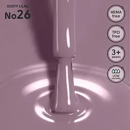 Гель-лак для нігтів 26 Dusty Lilac Shelly 12 мл