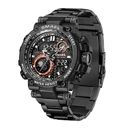 Тактичні наручний годинник Smael 8095 Black Red (16686)