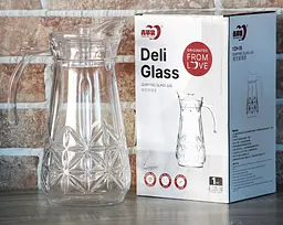 Глечик Deli Glass з кришкою 1.7 л (800YZH35) - мініатюра 2