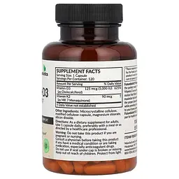 Вітамін D3 + K-2 Vitamin K2 + D3 120 капсул Futurebiotics vit0006378 - мініатюра 2