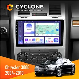 Штатна магнітола Chrysler 300C 2004-2010 Cyclone C9-011 4x64, DSP Cyclone (НФ-00006951)
