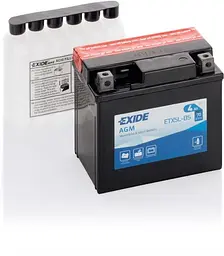 Мото акумулятор EXIDE AGM 6СТ-4Ah АзЕ 12В 70А (EN) ETX5L-BS